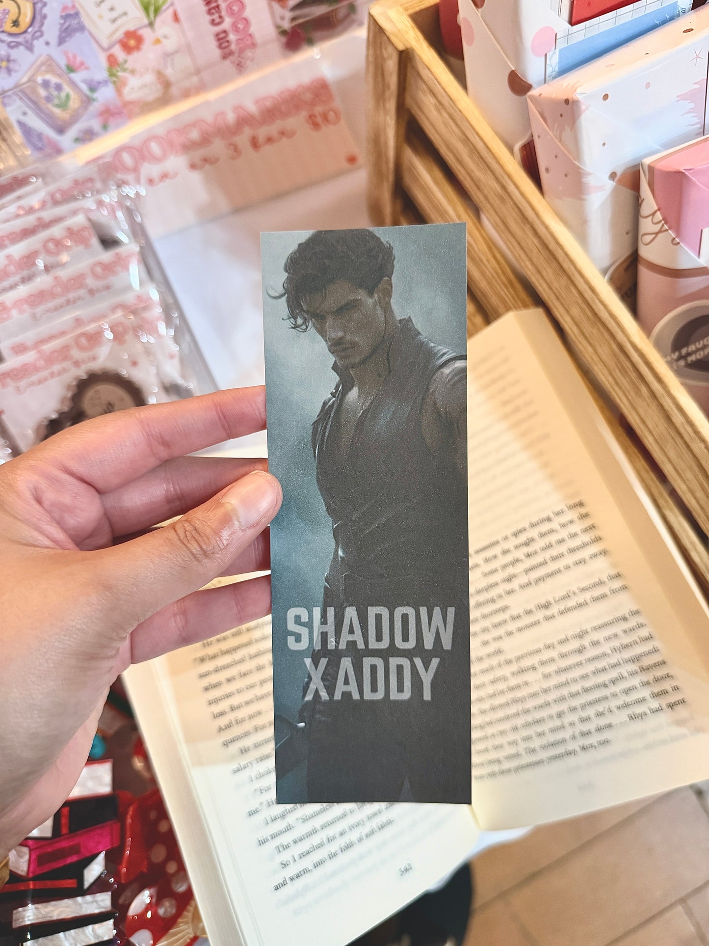 Shadow Xaddy Bookmark | Funny Fantasy Bookmark | Morally Grey Book Boyfriend Gift | Booktok Reader Gift | Matte Bookmark | Wingleader |
