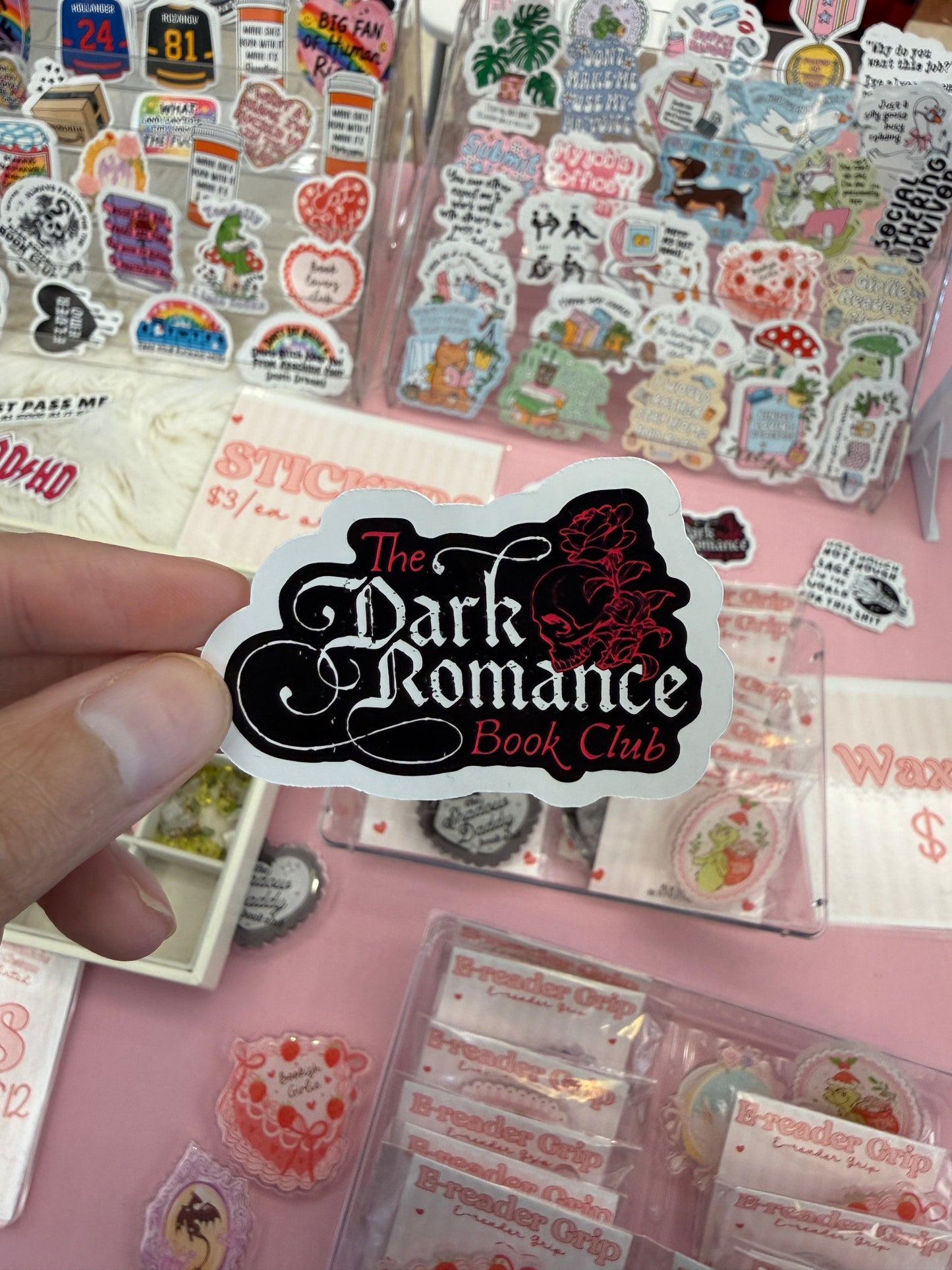 Dark Romance Book Club Sticker – Black
