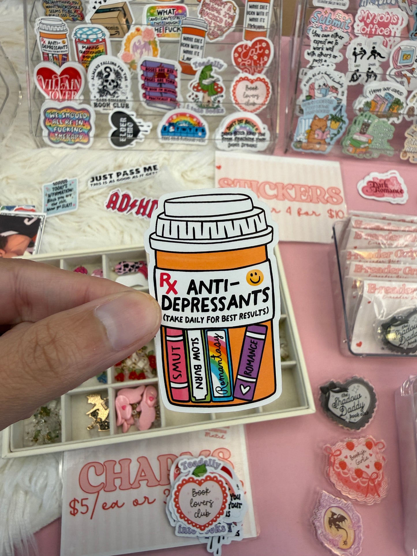 Bookish Antidepressants Sticker