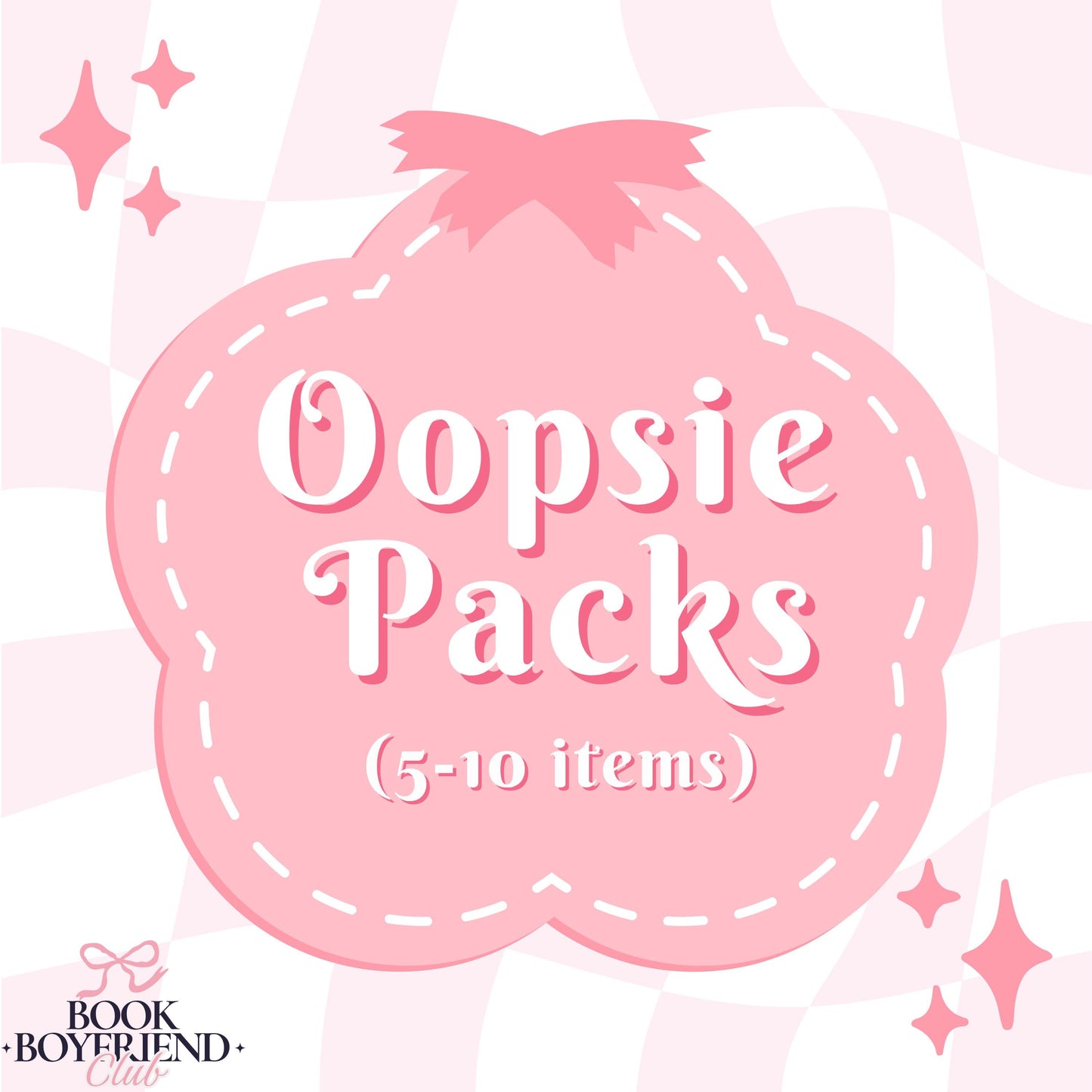 Bookish Oopsie Packs | Mystery Bundle (5-10 Items) | Sticker + Bookmark + Insert Grab Bag | Book Lover Gift | Reading Accessory Bundle