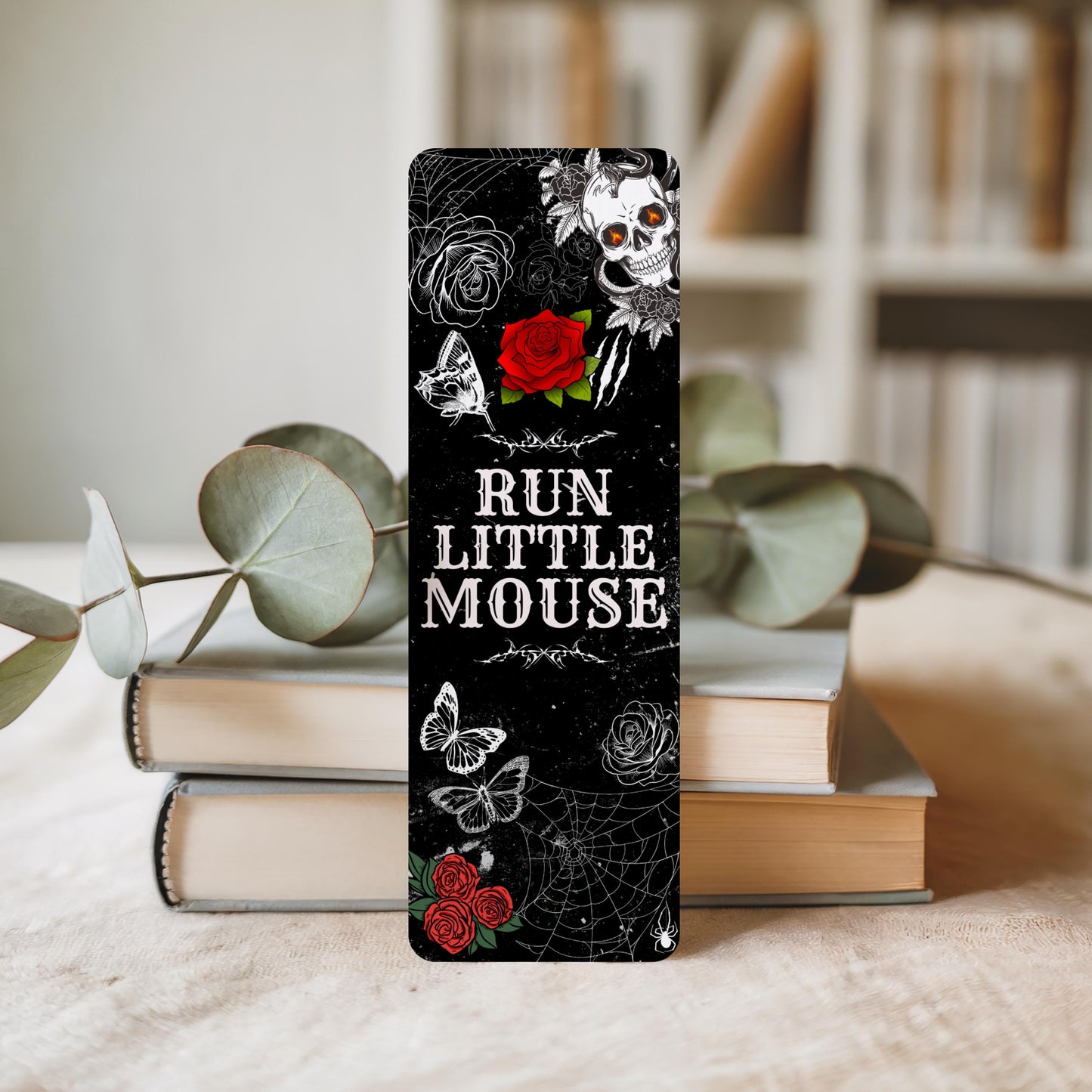 Dark Romance Bookmark | Run Little Mouse Bookmark | Gothic Bookmark | Spicy Romance Reader Gift | Book Lover Gift |