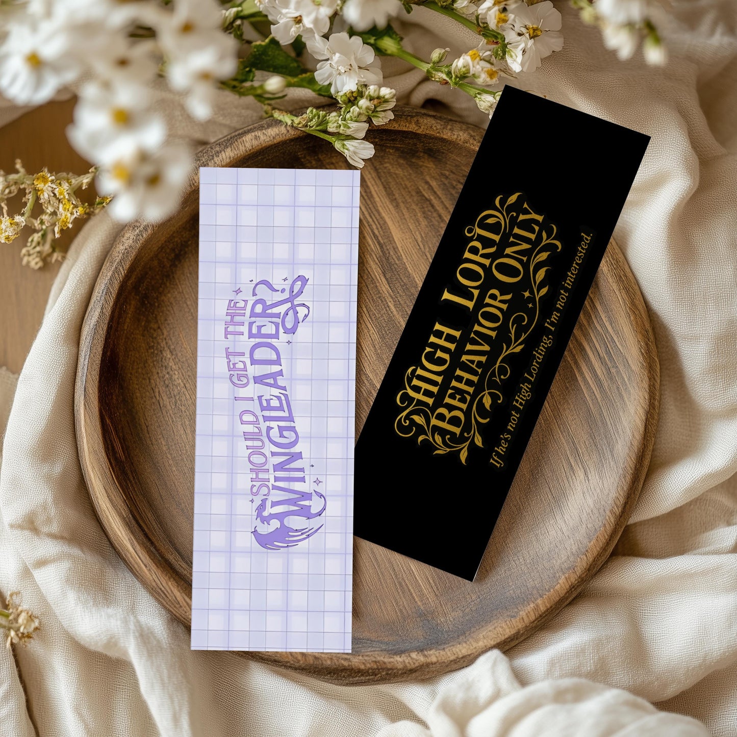 Fantasy Reader Bookmark | Dragon Bookmark | Funny Fantasy Bookmark | Romantasy Reader Gift | Book Lover Gift | Wingleader & High Lord