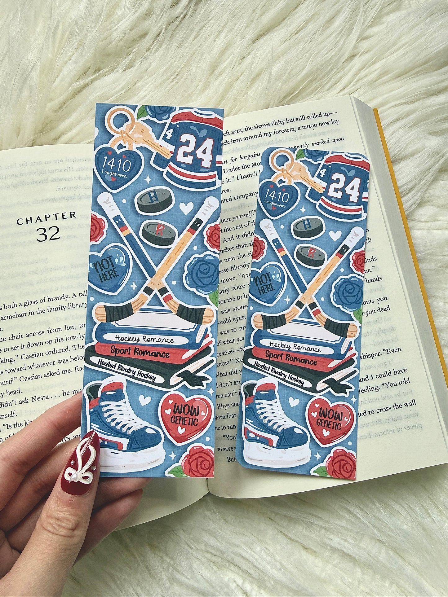 Heated Rivalry Inspired Hockey Romance Bookmark | Sports Romance Bookmark | Hockey Bookish Gift | Ilya & Shane | Rozanov | Hollander