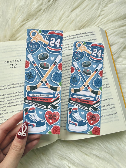 Heated Rivalry Inspired Hockey Romance Bookmark | Sports Romance Bookmark | Hockey Bookish Gift | Ilya & Shane | Rozanov | Hollander