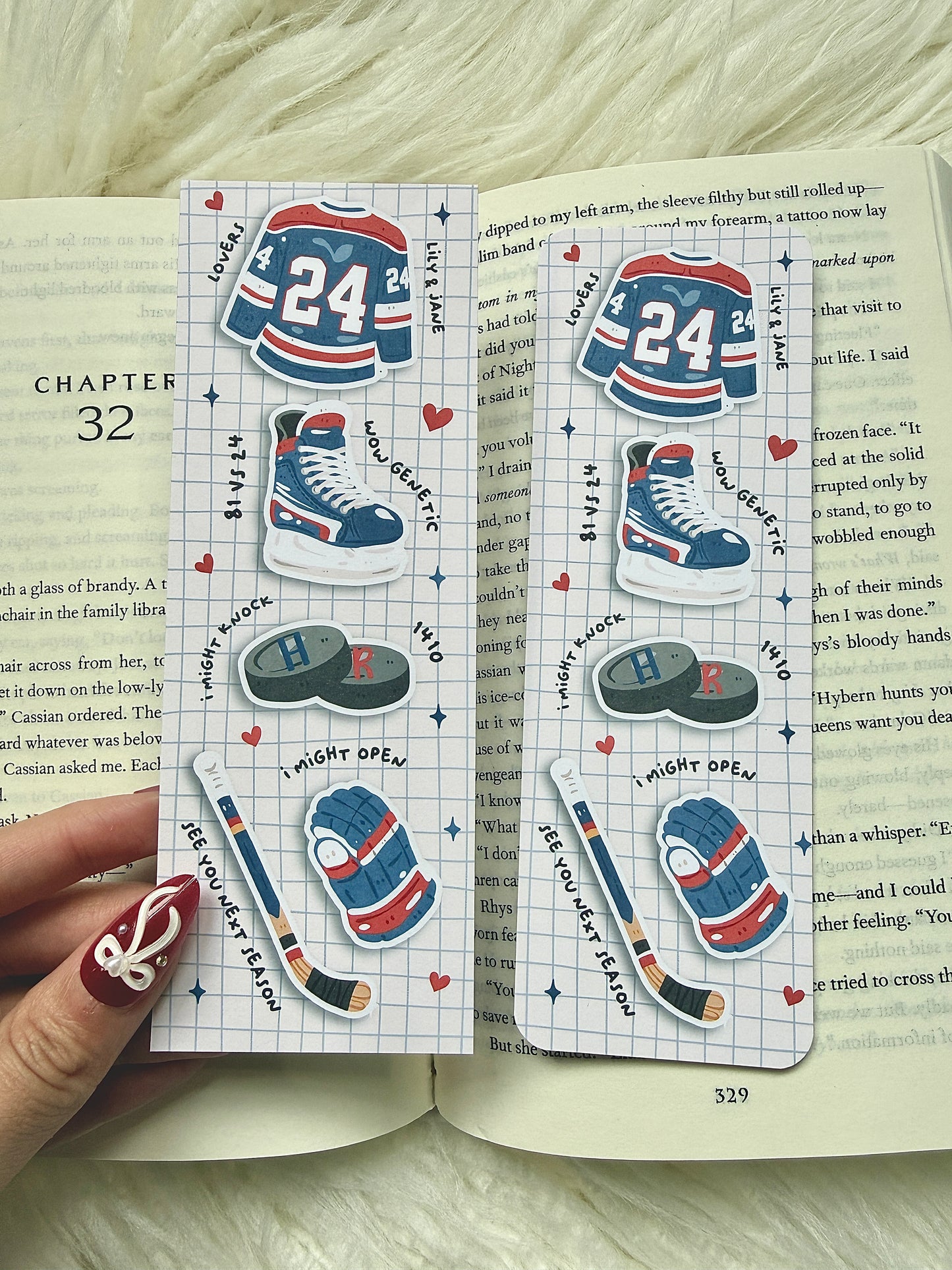 Heated Rivalry Inspired Hockey Romance Bookmark | Sports Romance Bookmark | Hockey Bookish Gift | Ilya & Shane | Rozanov | Hollander