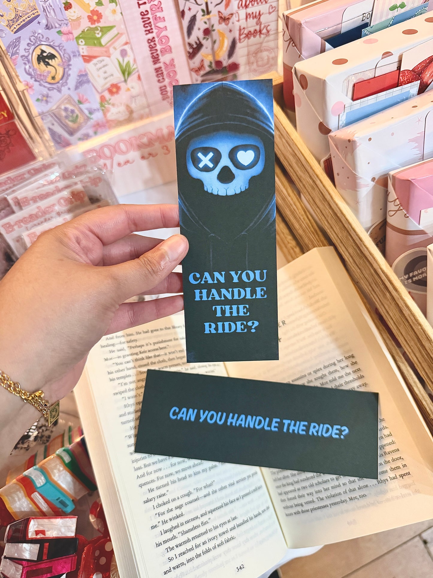 Can You Handle the Ride Bookmark | Lights Out Inspired Bookmark | Dark Romance  Reader Gift | Bookish Bookmark | Matte |