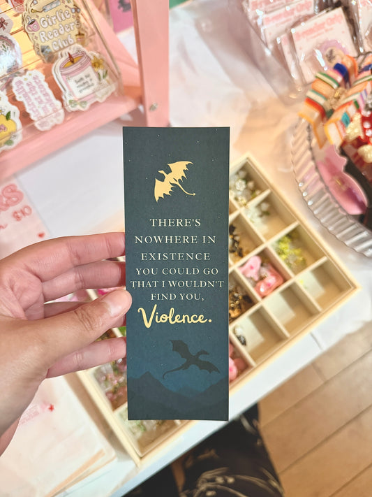 There's Nowhere in Existence I wouldn't Find You Bookmark | Fantasy Romance | Dragon Reader Bookmark Morally Grey | Wingleader