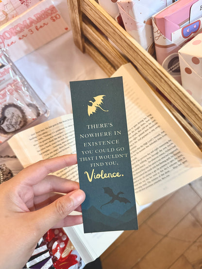 There's Nowhere in Existence I wouldn't Find You Bookmark | Fantasy Romance | Dragon Reader Bookmark Morally Grey | Wingleader