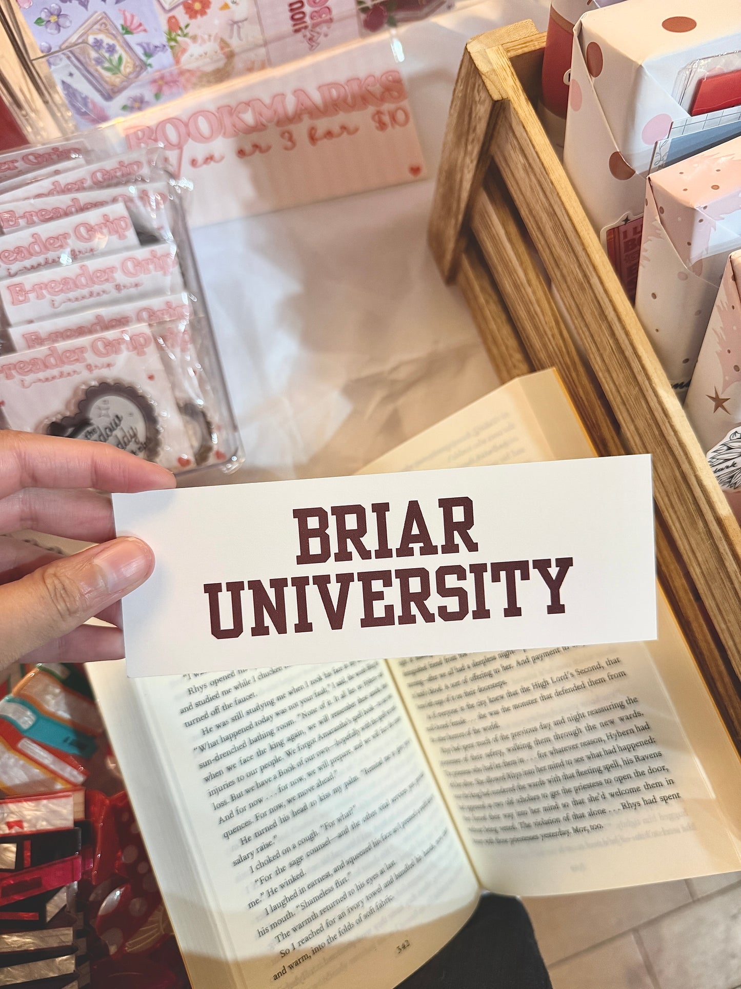 Briar University Hockey Bookmark | Hockey Romance Inspired Bookmark | Sports Romance Gift | Book Lover Gift