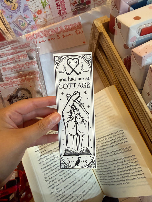 You Had Me at Cottage Bookmark | Cozy Romance Bookmark | Cottagecore Bookmark | Book Lover Gift | Matte Bookmark | Hollander | Rozanov