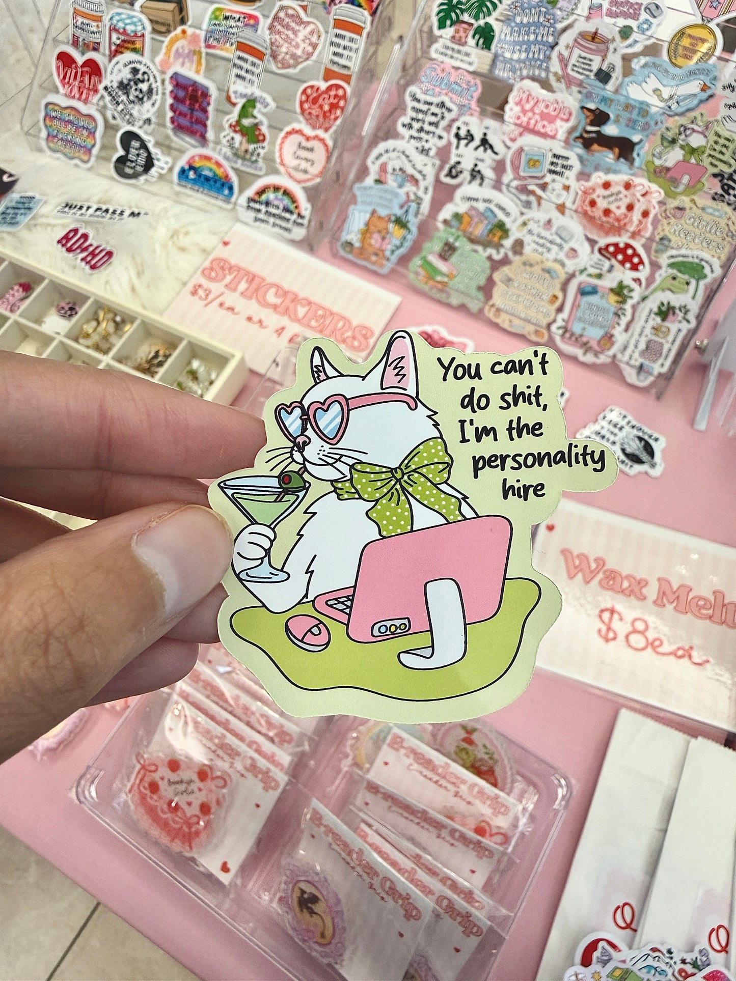 I’m the Personality Hire Cat Sticker