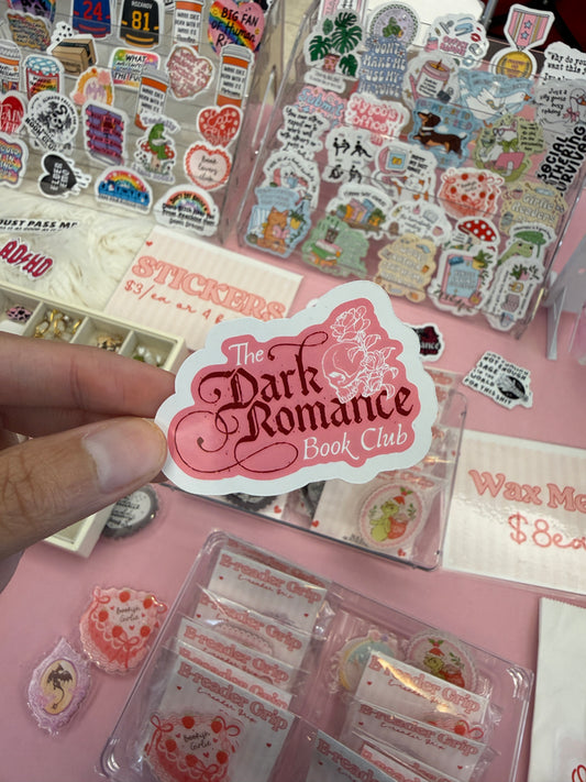 Dark Romance Book Club Sticker – Pink