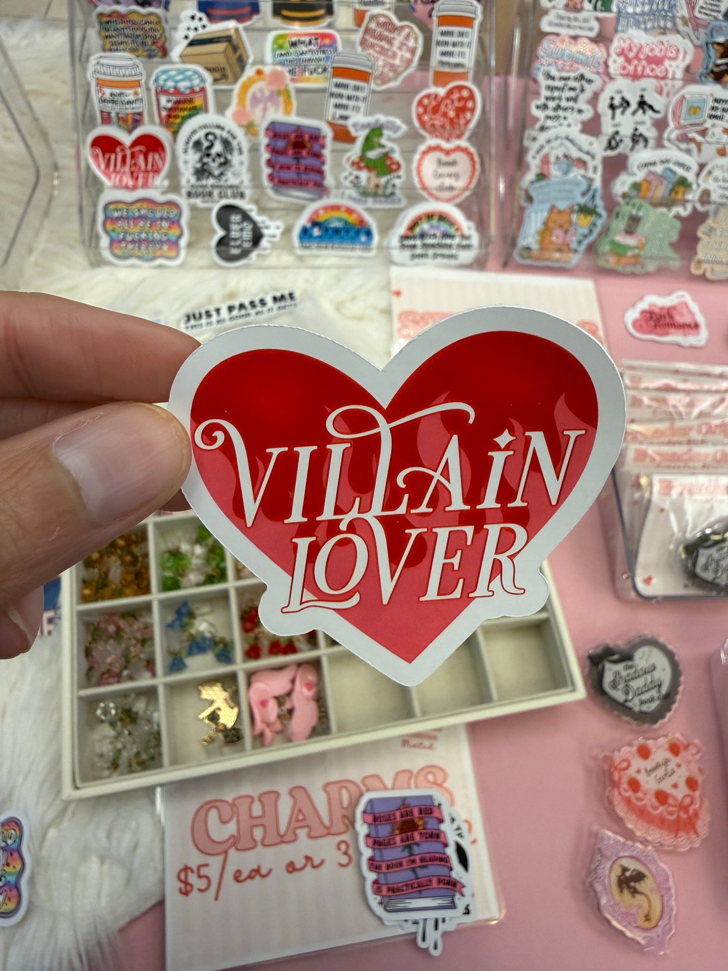 Villain Lover Heart Sticker
