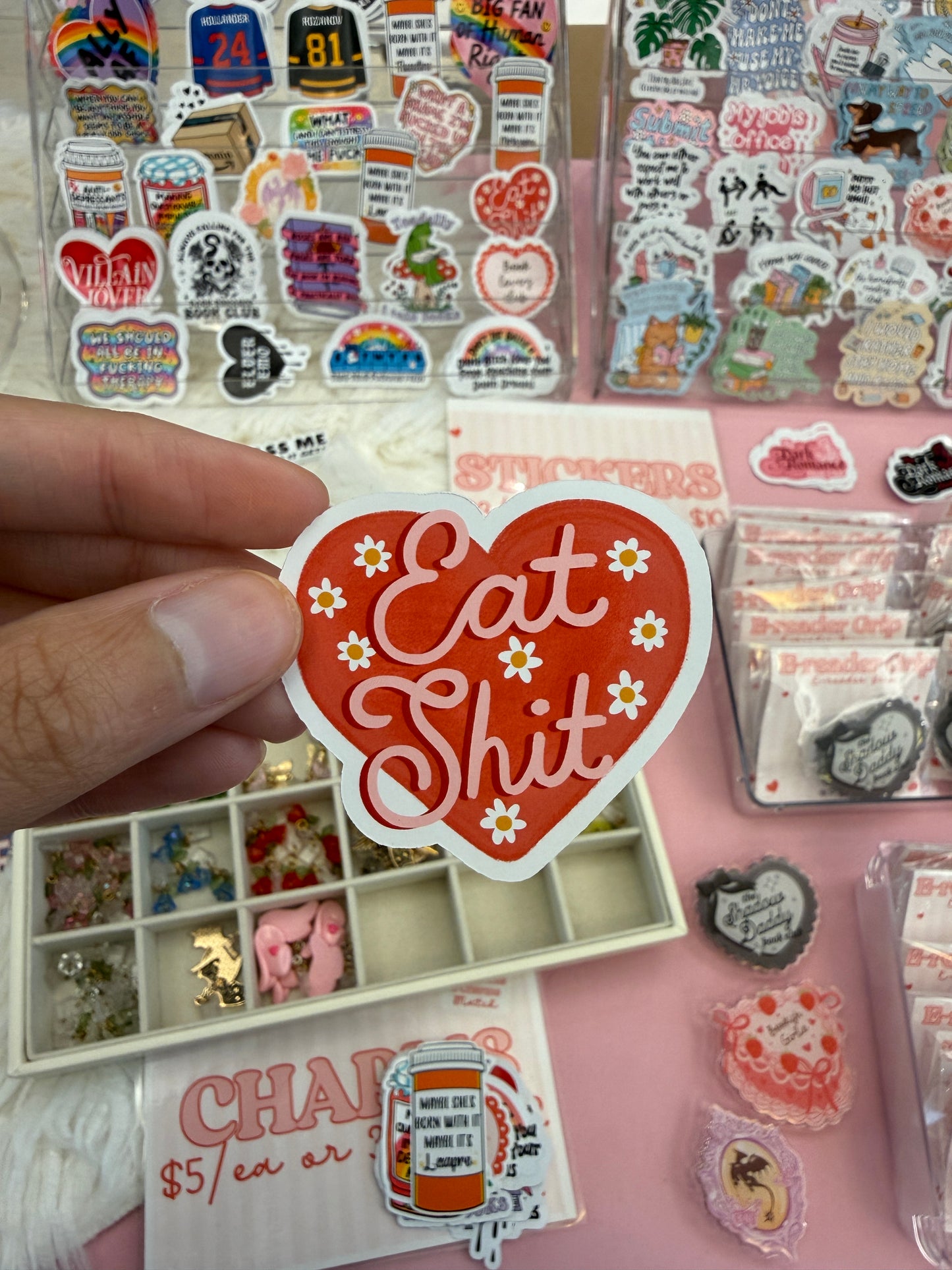 Eat Shit Heart Sticker
