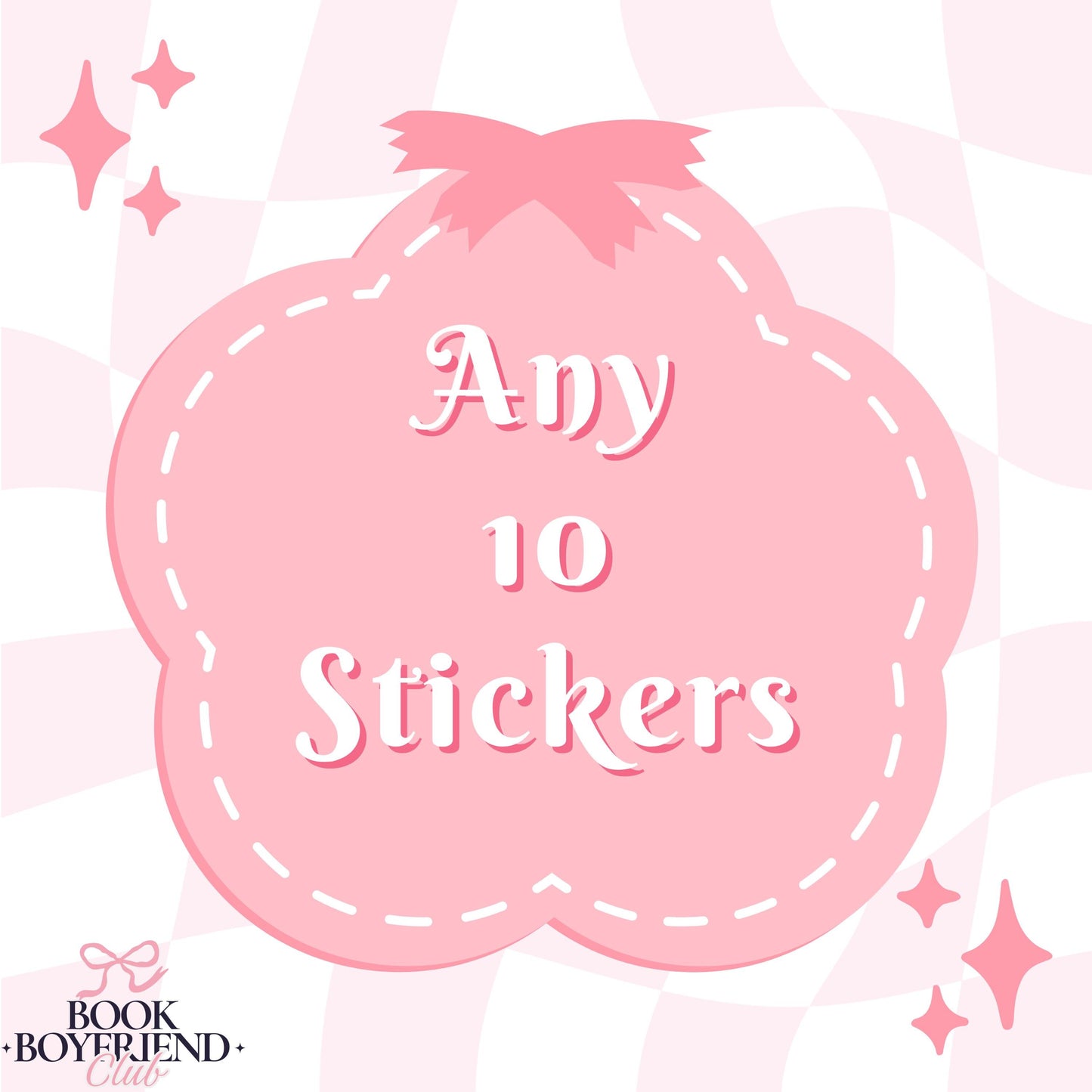 Any 10 Stickers Bundle | Mix & Match Bookish Sticker Set | Romance Reader Gift | Book Lover Bundle | Booktok Aesthetic Reading Gift