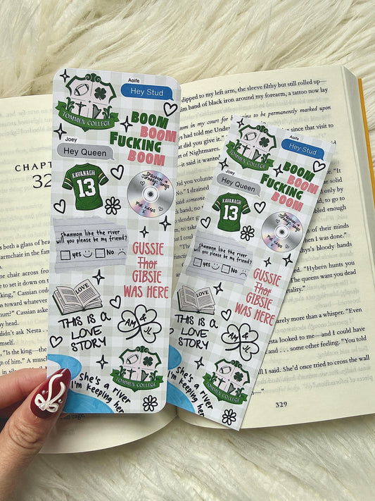 Boys of Tommen Bookmark | Johnny Kavanagh Shannon Lynch | Binding 13 & Keeping 13 Inspired | Bookish Gift for Romance Readers | Sports