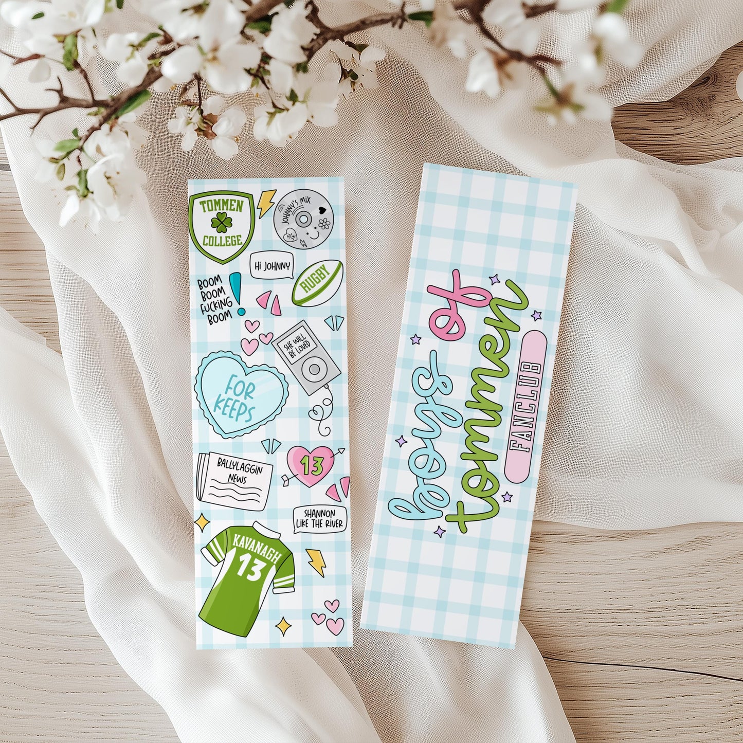 Sports Romance Bookmark | Book Boyfriend Bookmark | Boys of Tommen Inspired Bookmark | College Romance Reader | Booktok Romance Bookmark