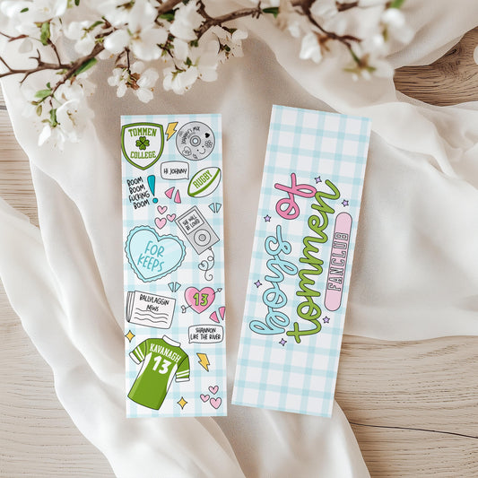 Sports Romance Bookmark | Book Boyfriend Bookmark | Boys of Tommen Inspired Bookmark | College Romance Reader | Booktok Romance Bookmark