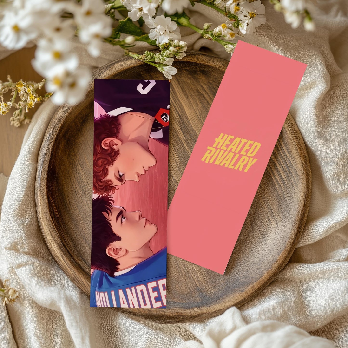 Heated Rivalry Bookmark | Hockey Romance Bookmark | Enemies to Lovers Gift | Booktok Romance | Book Boyfriend Bookmark