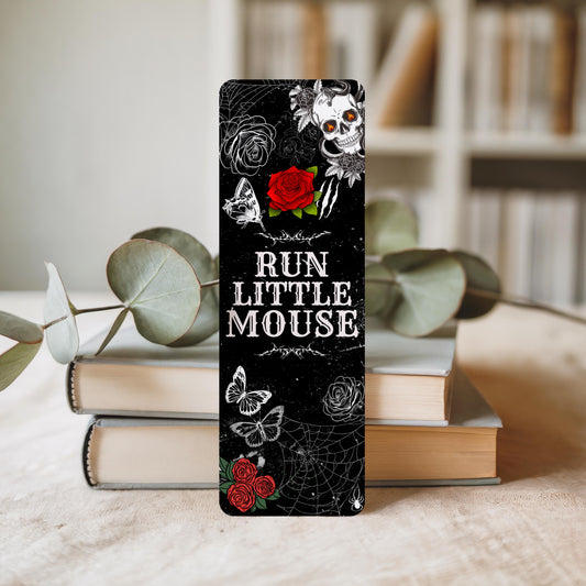 Dark Romance Bookmark | Run Little Mouse Bookmark | Gothic Bookmark | Spicy Romance Reader Gift | Book Lover Gift |