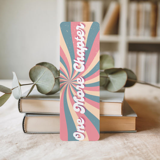 One More Chapter Bookmark | Retro Bookmark | Book Lover Gift | Vintage Aesthetic Bookmark | Reader Gift | Cute Bookmark
