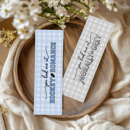 Hockey Romance Bookmark, Sports Romance Bookmark, Morally Grey Bookmark, Booktok | Hockey Romance Gift, Reader Gift