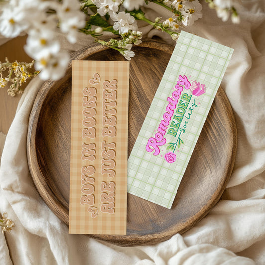 Romance Reader Bookmark | Romance Reader Society | Book Lover Gift | Cute Bookish Bookmark | Reader Gift | Book Boyfriend Bookmark |