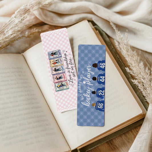 But Daddy He's a Hockey Player Bookmark, Off Campus Jersey, Briar U Boys Book Merch, Garrett Logan Graham Tucker, Sports Romance Booktok