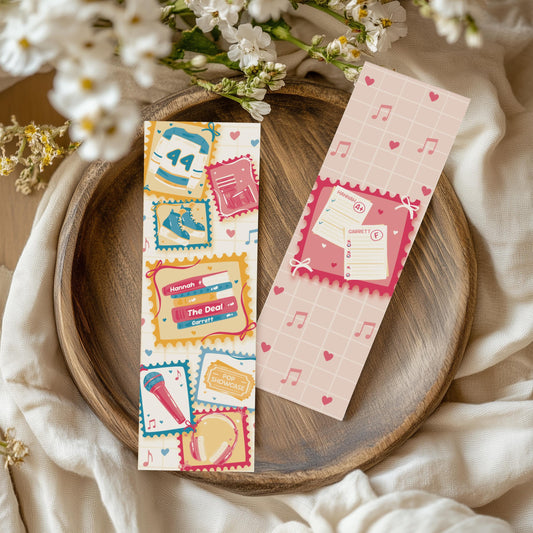 Off Campus Inspired Bookmark, Garrett and Hannah The Deal Book, Hockey Romance,  Cute Postage Stamp, Booktok Gift, Briar U College Romance