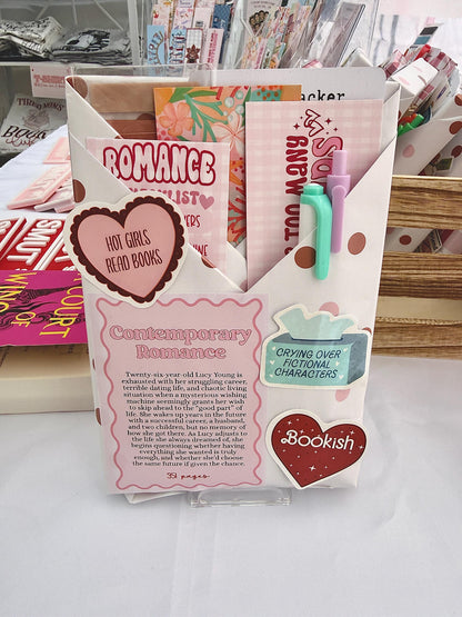 Blind Date With a Book Bundle • Surprise Book Gift Set for Readers • Stickers + Bookmarks + more! • Christmas Romance | Smut | Thriller |